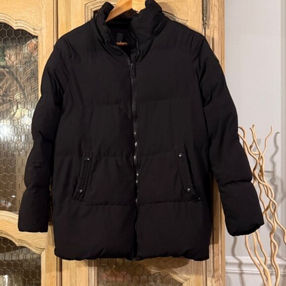 Sam Edelman Black Puffer Jacket Small - Picture 1 of 5